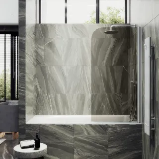 Шторка на ванну MaybahGlass MGV-616-1 70см белый